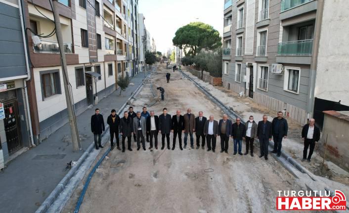 Saruhanlı’da Prestij Cadde Çalışmaları Başladı