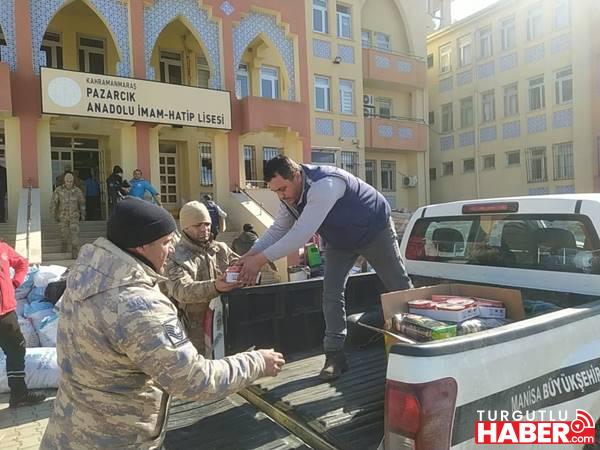 Kahramanmaraş’ta Yardım Malzemeleri Depremzedelere Ulaştırılıyor