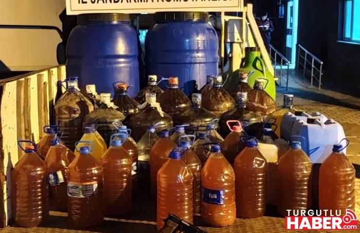 Saruhanlı'da kaçak alkol ele geçirildi