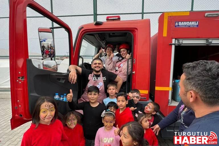 Afetzede Çocuklara İtfaiyecilik Eğitimi