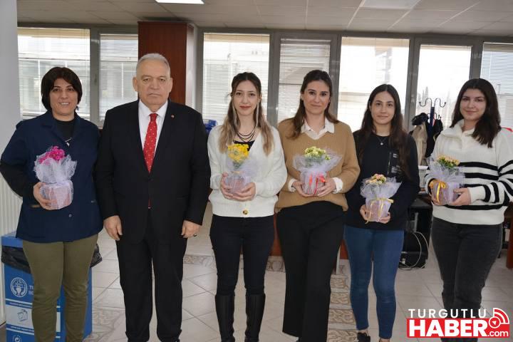 Başkan Aydın, TUTSO'da ki kadın çalışanların gününü kutladı