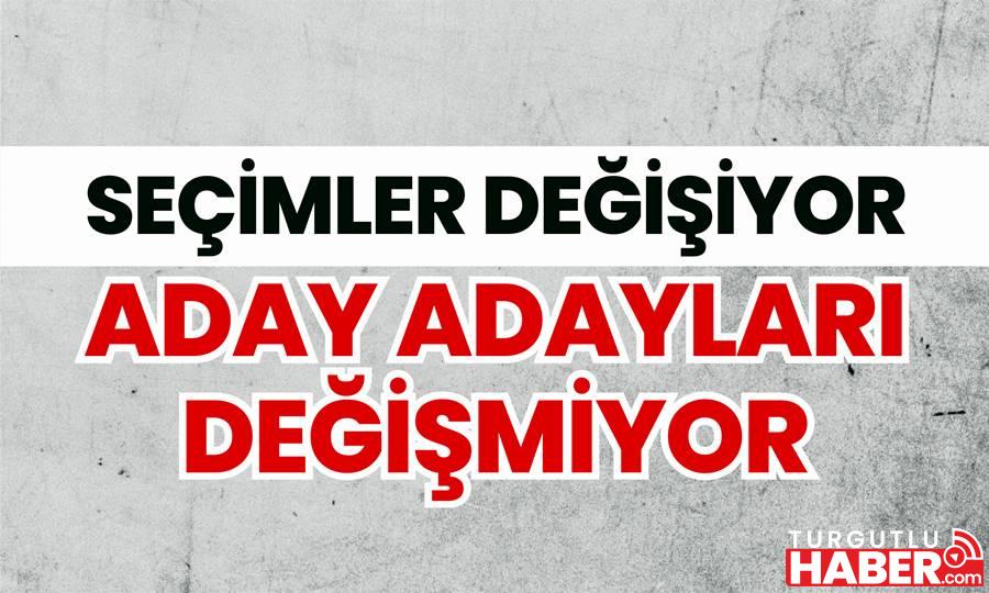 Seçimler değişiyor adaylar değişmiyor