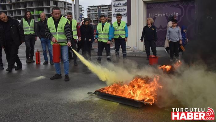 YUNUSEMRE’DE YANGIN TATBİKATI
