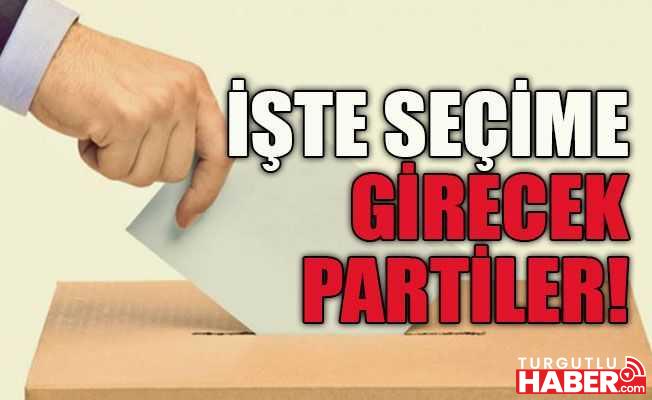 Manisa'da Seçimlere Girecek partilerin aday listesi