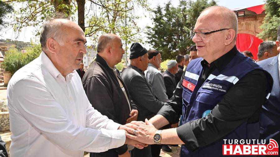 Başkan Ergün, Bahçe Belediye Başkanı Baz’ı Ziyaret Etti