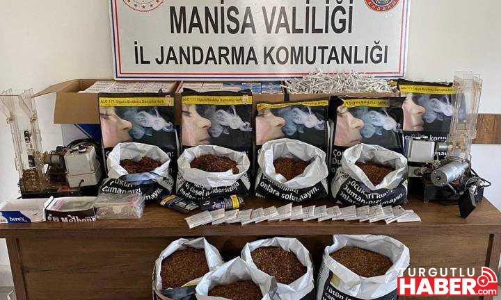 Sarıgöl'de kaçak tütün operasyonu