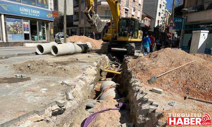 Saruhanlı Merkezdeki Taşkın Sorunu Çözüme Kavuştu