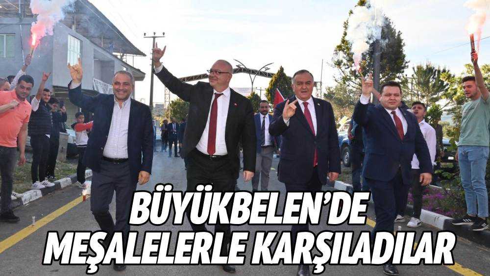 Büyükbelen’de Meşalelerle Karşıladılar