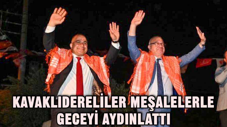 Kavaklıdereliler Meşalelerle Geceyi Aydınlattı