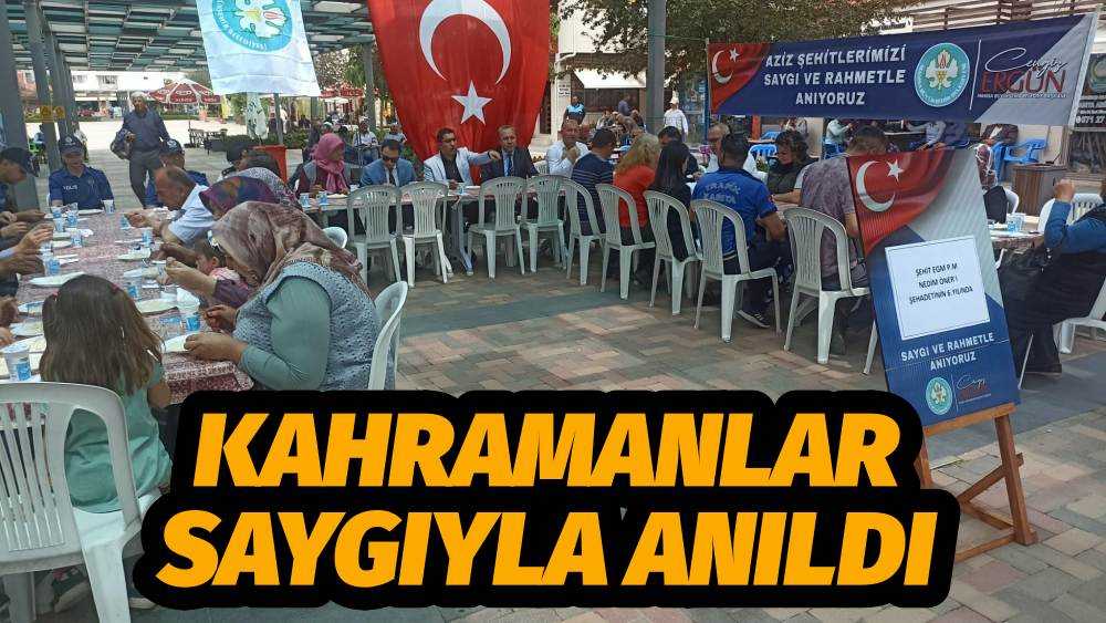 Köprübaşı ve Ahmetlili Kahramanlarımız Saygıyla Anıldı