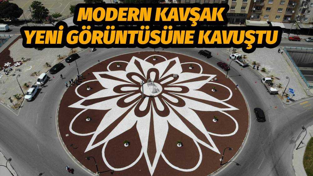 Turgutlu Alparslan Türkeş Kavşağı Peyzajıyla Yepyeni Görünüm Kazandı