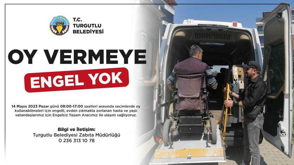Turgutlu’da Oy Vermeye Engel Yok