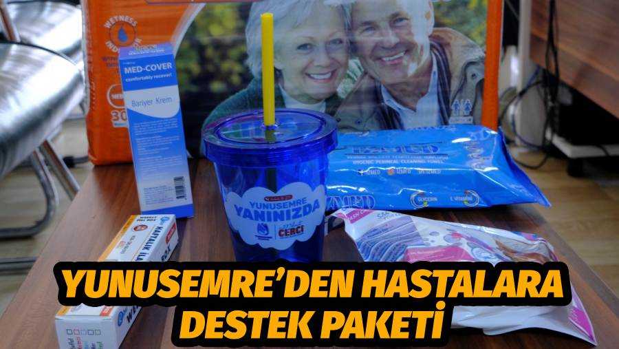 YUNUSEMRE’DEN HASTALARA DESTEK PAKETİ