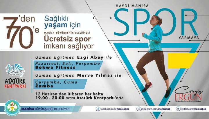 Manisa Büyükşehir Belediyesi Spora Davet Ediyor