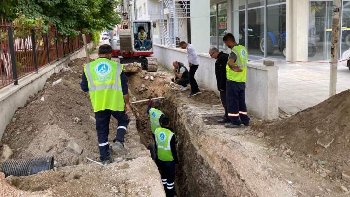 Merkezefendi Mahallesinde Yağmur Suyu Hattı Çalışması Yapıldı