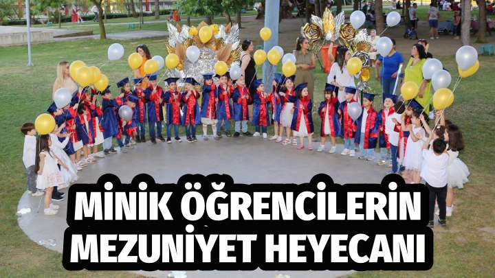 Minik Öğrencilerin Mezuniyet Heyecanı