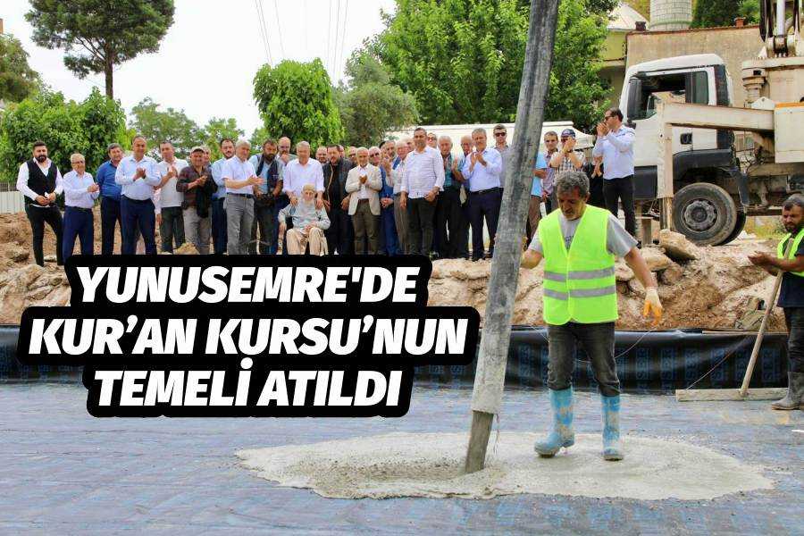 YENİMAHALLE YEŞİL CAMİİ KUR’AN KURSU’NUN TEMELİ ATILDI