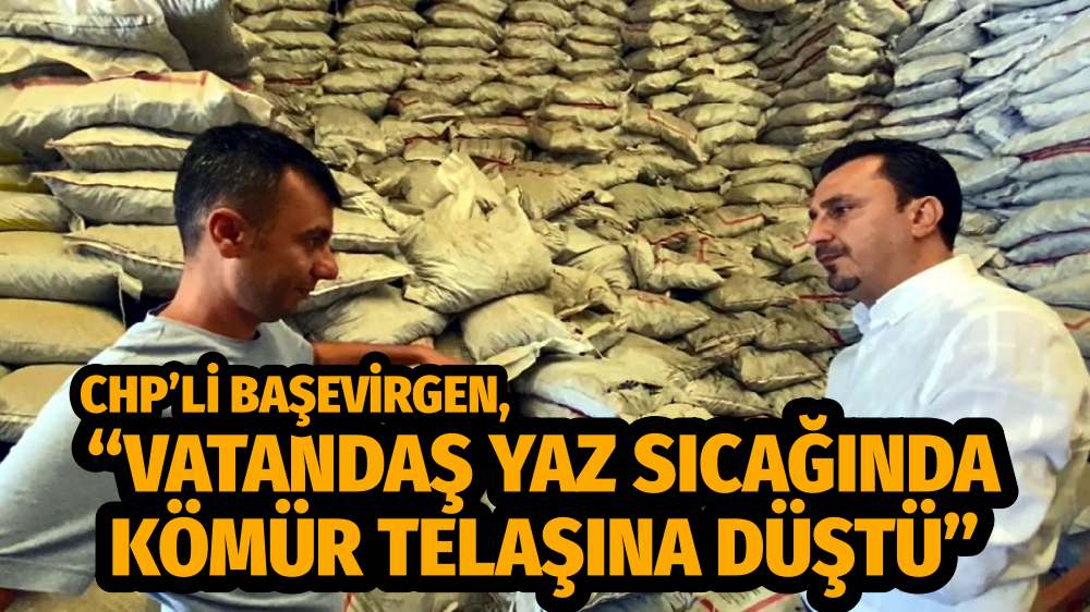 CHP’Lİ BAŞEVİRGEN, “VATANDAŞ YAZ SICAĞINDA KÖMÜR TELAŞINA DÜŞTÜ”
