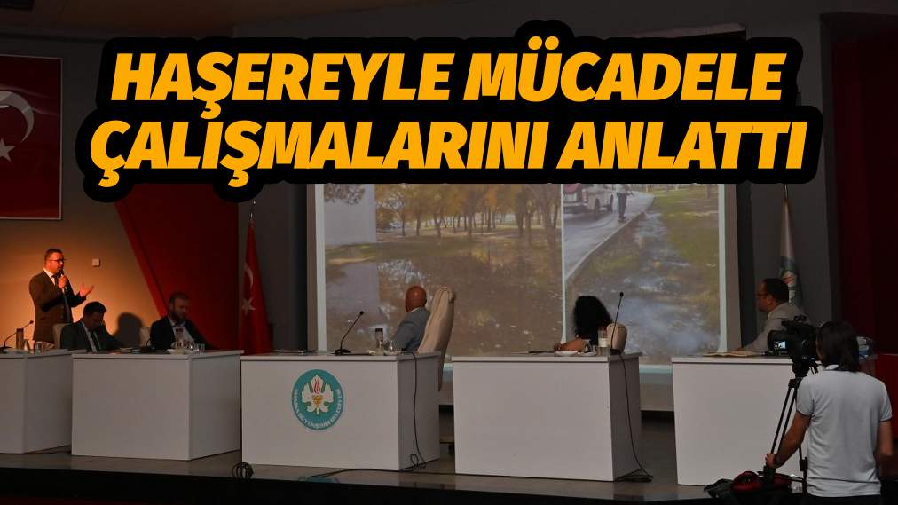 Haşereyle Mücadele Çalışmalarını Anlattı