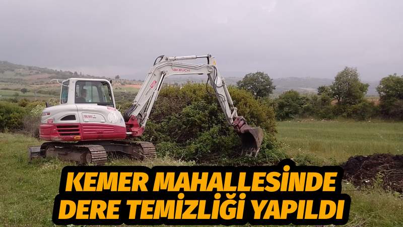 Kemer Mahallesinde Dere Temizliği Yapıldı