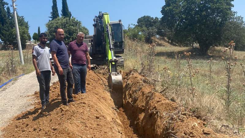 Kızılavlu Mahallesinde İçme Suyu Terfi Hattı Çalışması Yapıldı