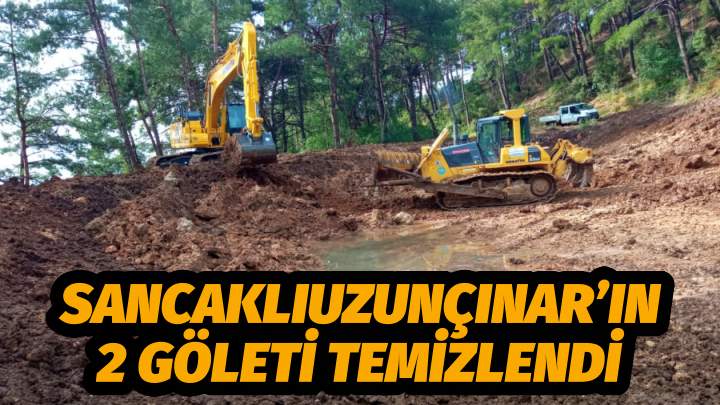 Sancaklıuzunçınar’ın 2 Göleti Temizlendi