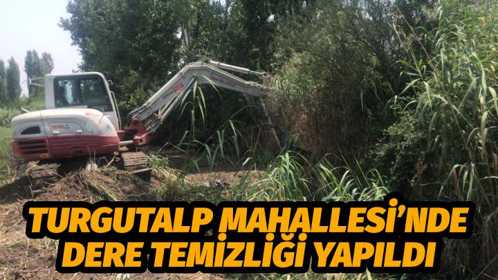 Turgutalp Mahallesi’nde Dere Temizliği Yapıldı