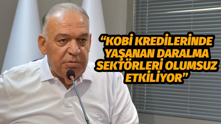 AYDIN “KOBİ KREDİLERİNDE YAŞANAN DARALMA SEKTÖRLERİ OLUMSUZ ETKİLİYOR”
