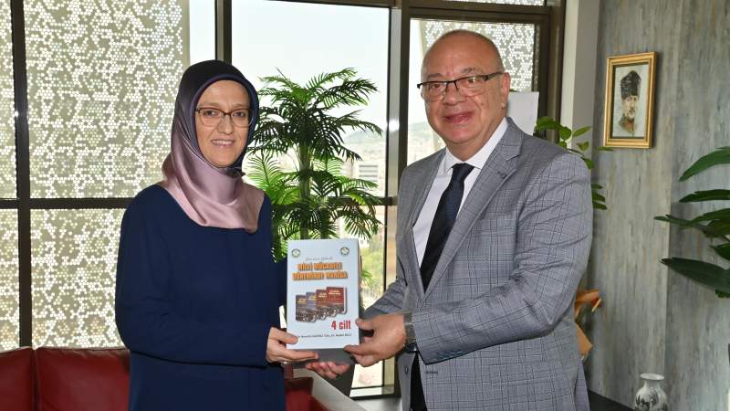 Başkan Ergün Rektör Kibar’ı Konuk Etti