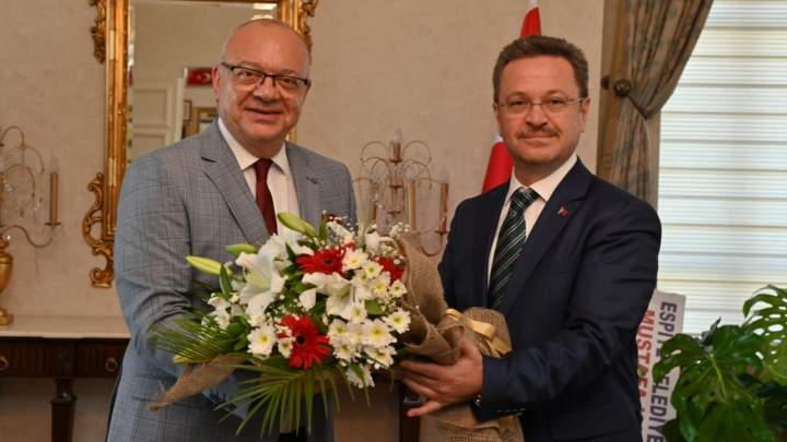 Başkan Ergün’den Vali Enver Ünlü’ye Hayırlı Olsun Ziyareti