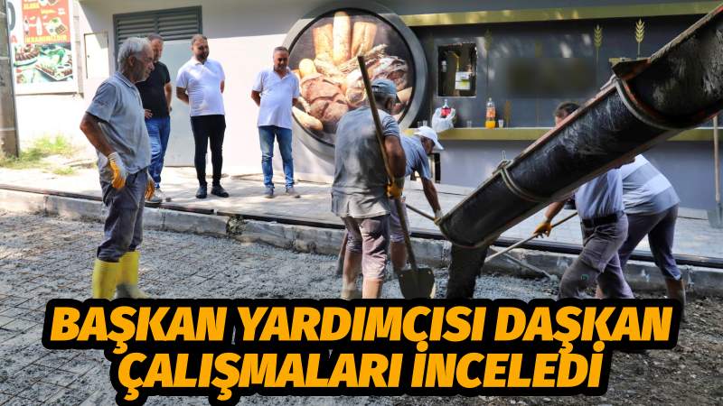 BAŞKAN YARDIMCISI DAŞKAN ÇALIŞMALARI İNCELEDİ
