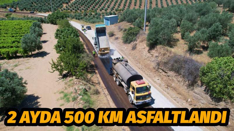 Büyükşehir, 500 Kilometrelik Yol Ağını Asfaltladı   