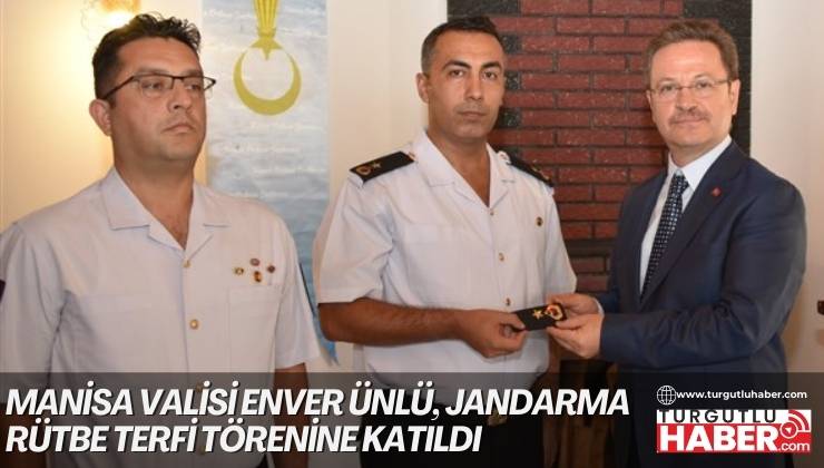 Manisa Valisi Enver Ünlü, Jandarma Rütbe Terfi Törenine Katıldı