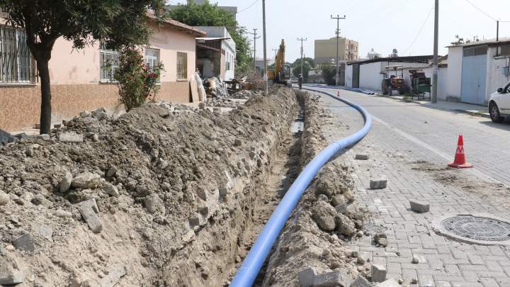 Saruhanlı Beydere Caddesi’nde Terfi Hattı Çalışması Tamamlandı