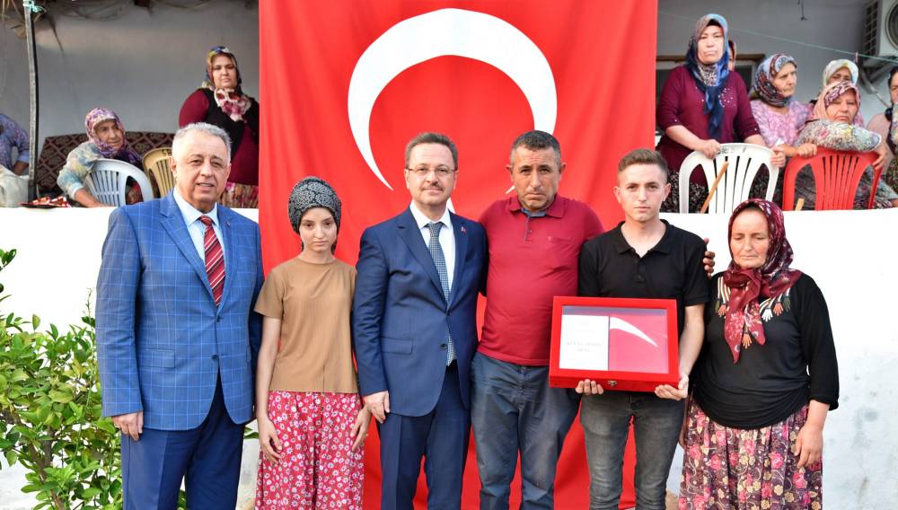 Manisa Valisi Enver Ünlü, Şehit Ege Süleyman Görece’nin Ailesini Ziyaret Etti