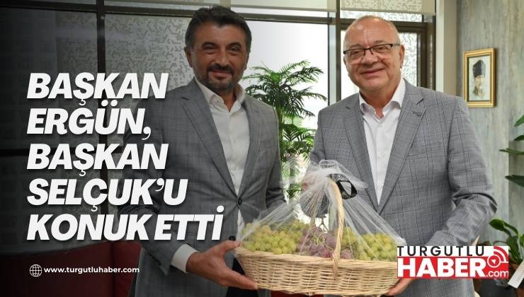 Başkan Ergün, Başkan Selçuk’u Konuk Etti