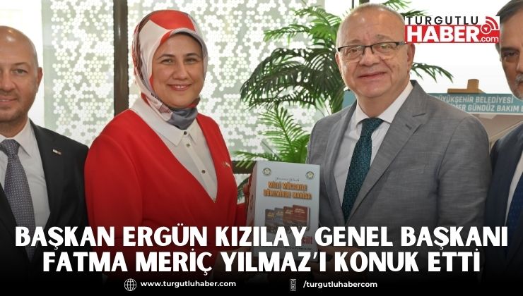 Başkan Ergün Kızılay Genel Başkanı Fatma Meriç Yılmaz’ı Konuk Etti