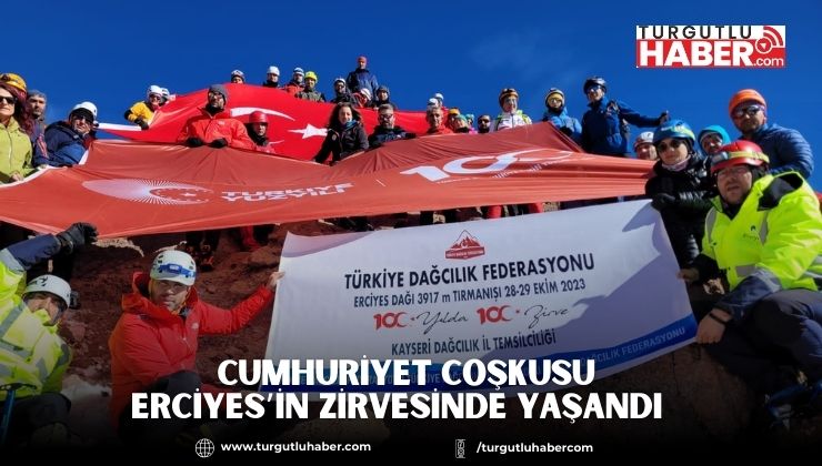 Cumhuriyet coşkusu Erciyes’in zirvesinde yaşandı  