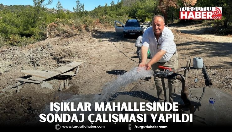 Işıklar Mahallesinde Sondaj Çalışması Yapıldı