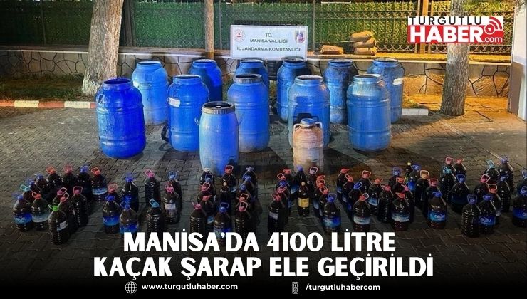Manisa'da 4100 Litre Kaçak Şarap Ele Geçirildi