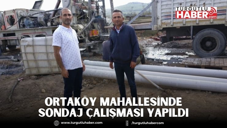 Ortaköy Mahallesinde Sondaj Çalışması Yapıldı