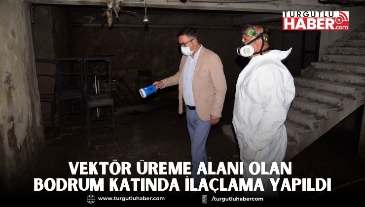 Vektör Üreme Alanı Olan Bodrum Katında İlaçlama Yapıldı