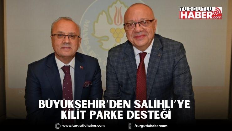 Büyükşehir’den Salihli’ye kilit parke desteği