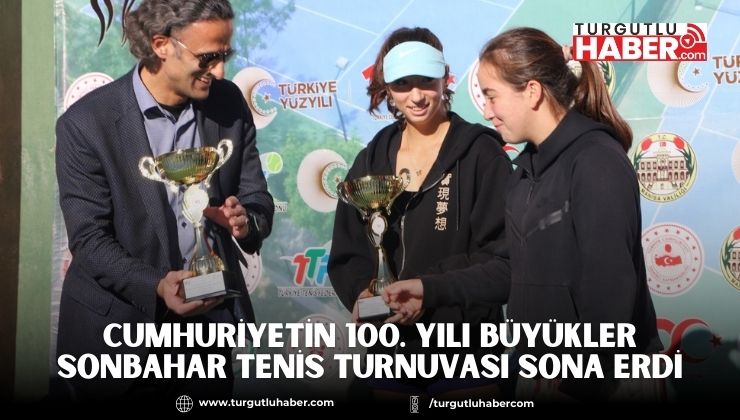 Cumhuriyetin 100. Yılı Büyükler Sonbahar Tenis Turnuvası sona erdi