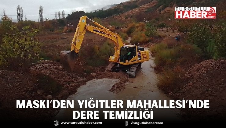 MASKİ’den Yiğitler Mahallesi’nde Dere Temizliği
