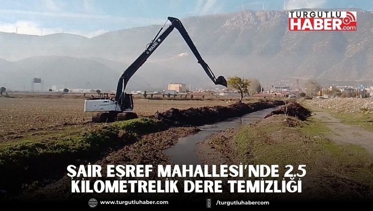 Şair Eşref Mahallesi’nde 2.5 Kilometrelik Dere Temizliği