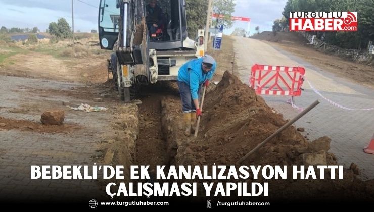 Bebekli’de Ek Kanalizasyon Hattı Çalışması Yapıldı