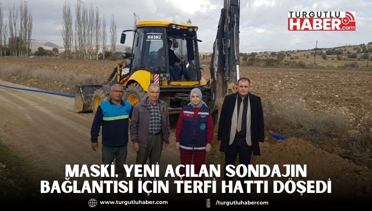 MASKİ, Yeni Açılan Sondajın Bağlantısı İçin Terfi Hattı Döşedi