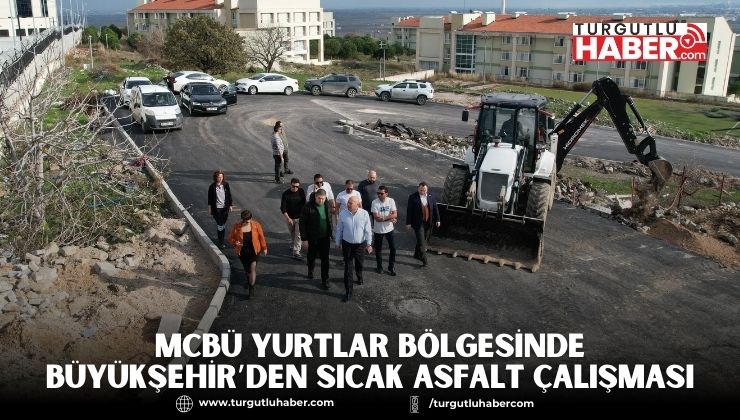 MCBÜ Yurtlar Bölgesinde Büyükşehir’den Sıcak Asfalt Çalışması