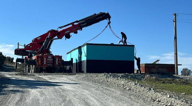 MASKİ Bekirağalar Mahallesinde Prefabrik İçme Suyu Deposu Montajına Başladı